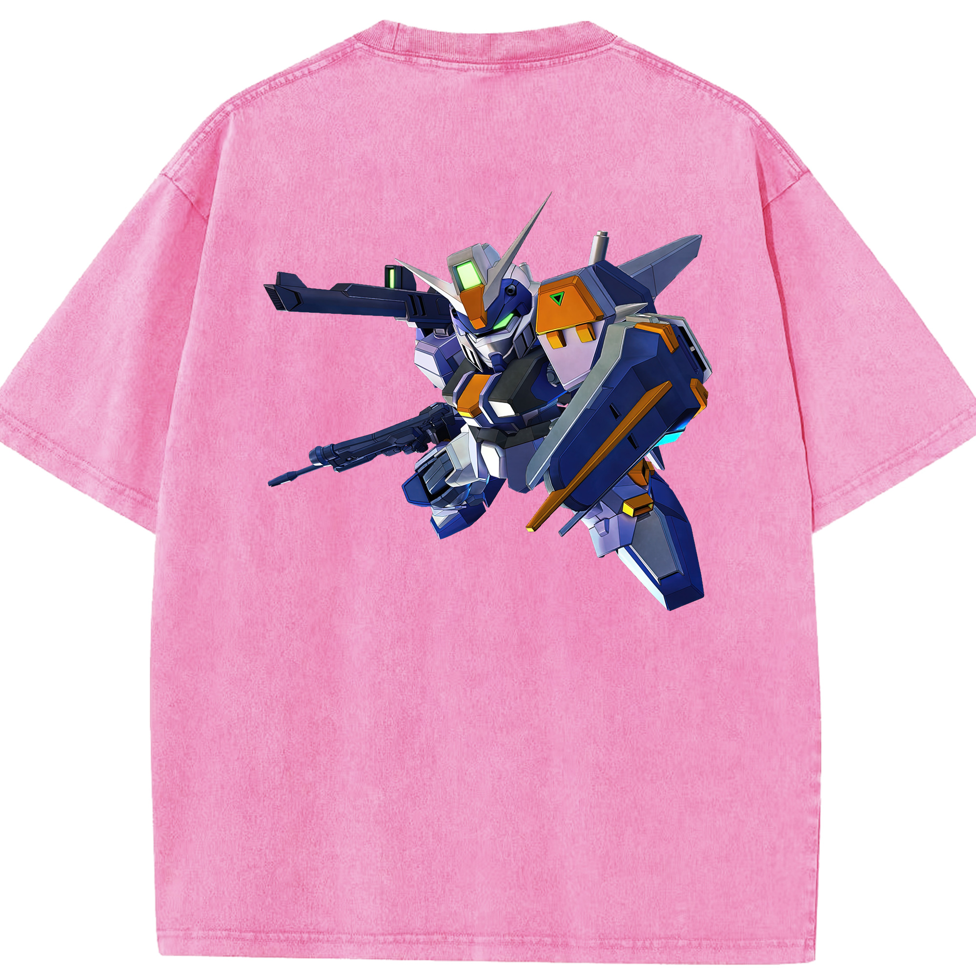 （画像用） 機動戦士ガンダム Mobile Suit Gundam 綿100% ヴィンテージ風 半袖Tシャツ（背面プリント）